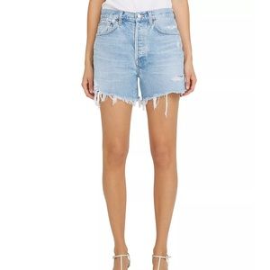 AGOLDE Parker Long Jean Shorts in Swapmeet